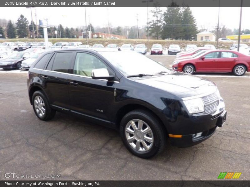 Dark Ink Blue Metallic / Light Camel 2008 Lincoln MKX AWD