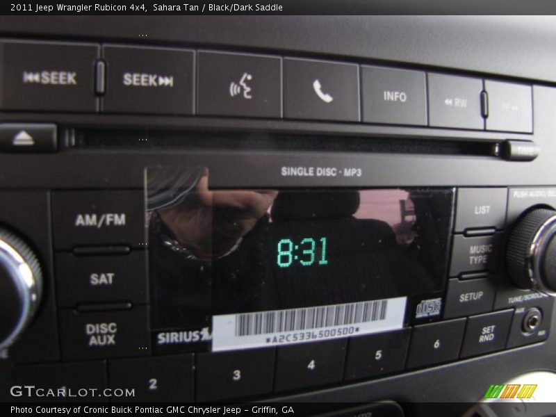 Sahara Tan / Black/Dark Saddle 2011 Jeep Wrangler Rubicon 4x4