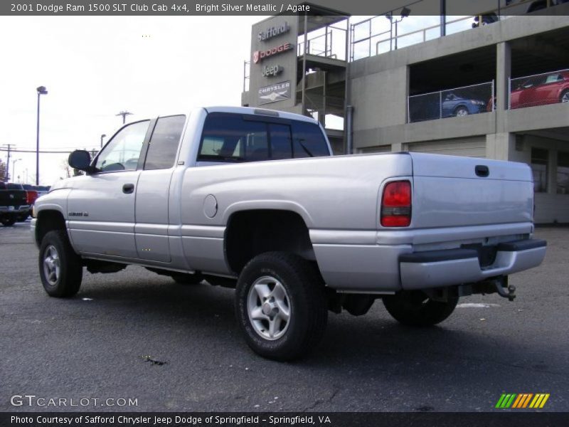 Bright Silver Metallic / Agate 2001 Dodge Ram 1500 SLT Club Cab 4x4