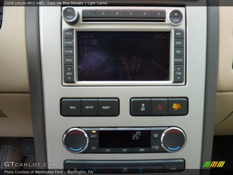 Dark Ink Blue Metallic / Light Camel 2008 Lincoln MKX AWD