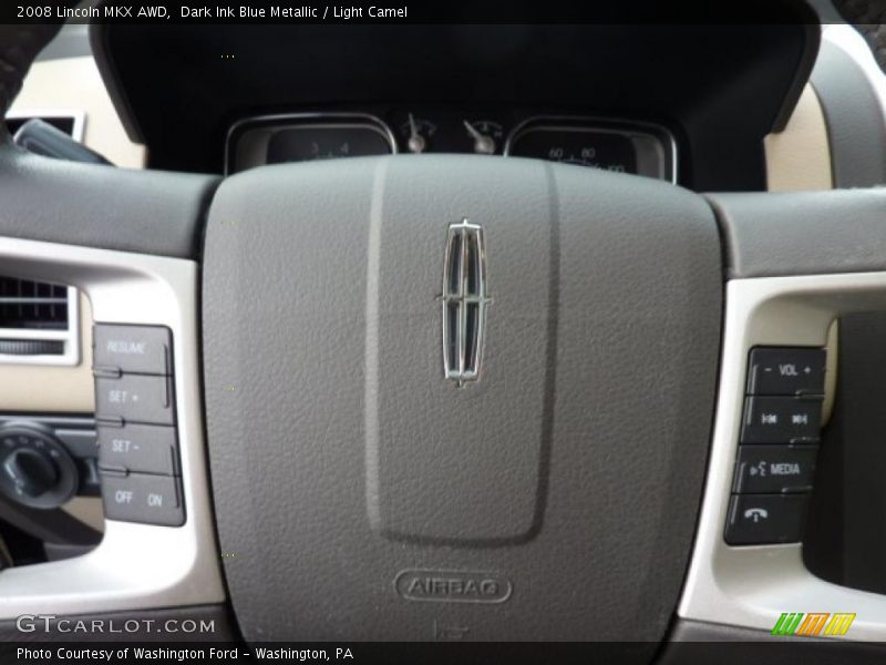 Dark Ink Blue Metallic / Light Camel 2008 Lincoln MKX AWD