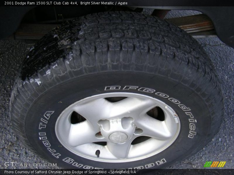 Bright Silver Metallic / Agate 2001 Dodge Ram 1500 SLT Club Cab 4x4