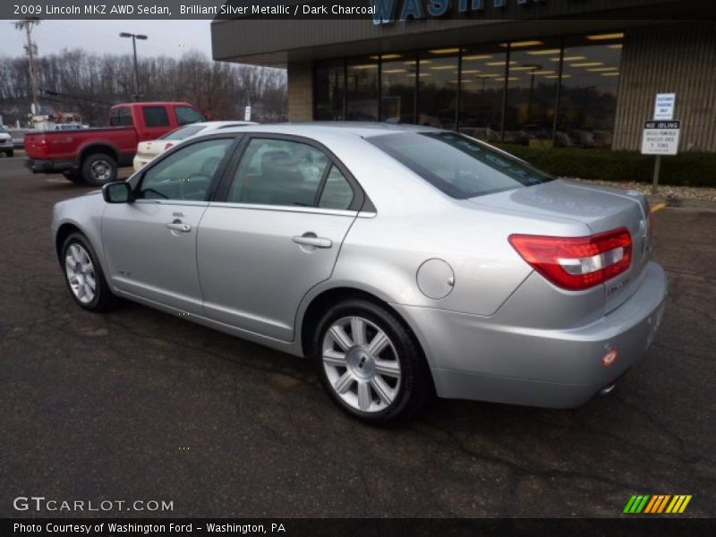 Brilliant Silver Metallic / Dark Charcoal 2009 Lincoln MKZ AWD Sedan