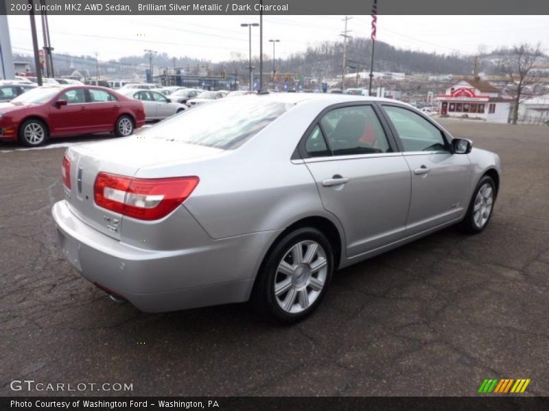 Brilliant Silver Metallic / Dark Charcoal 2009 Lincoln MKZ AWD Sedan