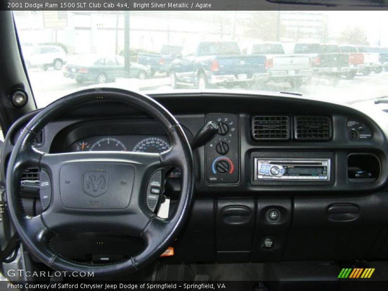 Bright Silver Metallic / Agate 2001 Dodge Ram 1500 SLT Club Cab 4x4