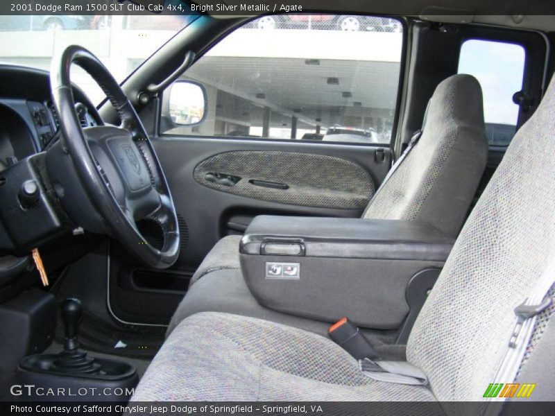 Bright Silver Metallic / Agate 2001 Dodge Ram 1500 SLT Club Cab 4x4