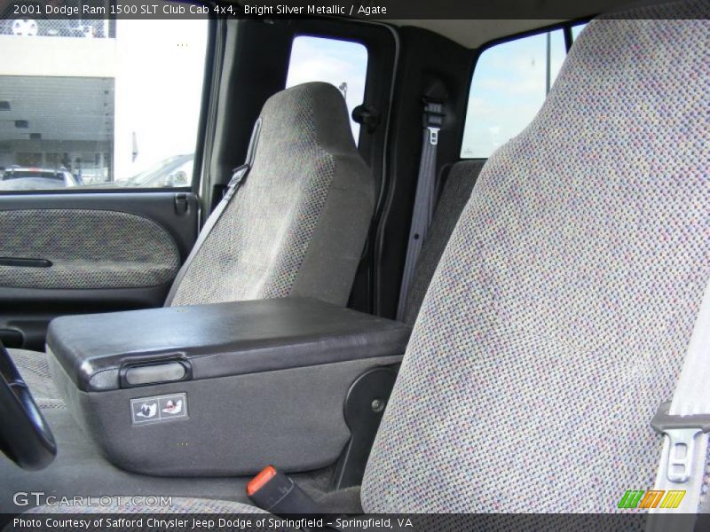 Bright Silver Metallic / Agate 2001 Dodge Ram 1500 SLT Club Cab 4x4