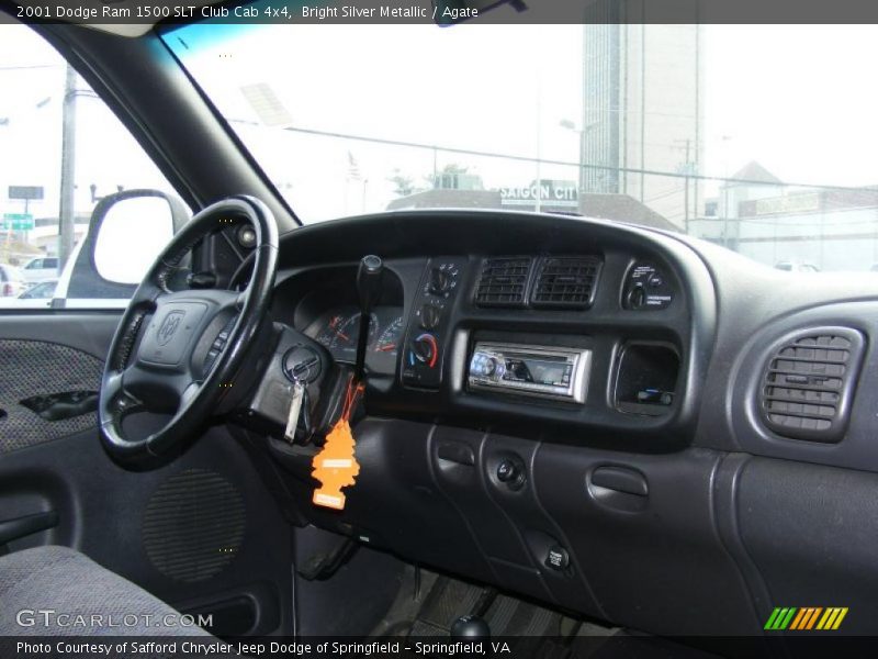Bright Silver Metallic / Agate 2001 Dodge Ram 1500 SLT Club Cab 4x4