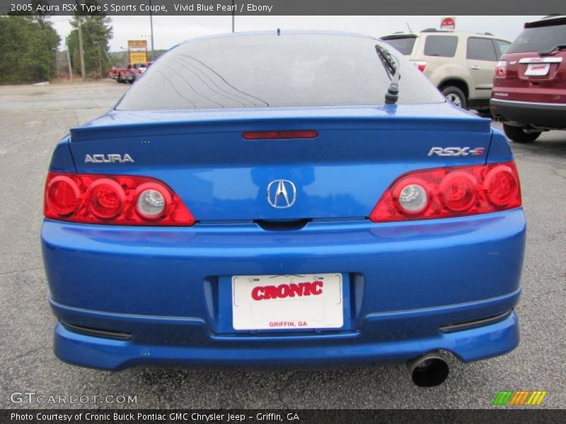 Vivid Blue Pearl / Ebony 2005 Acura RSX Type S Sports Coupe