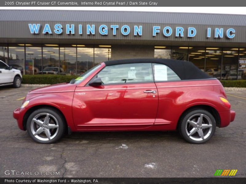 Inferno Red Crystal Pearl / Dark Slate Gray 2005 Chrysler PT Cruiser GT Convertible