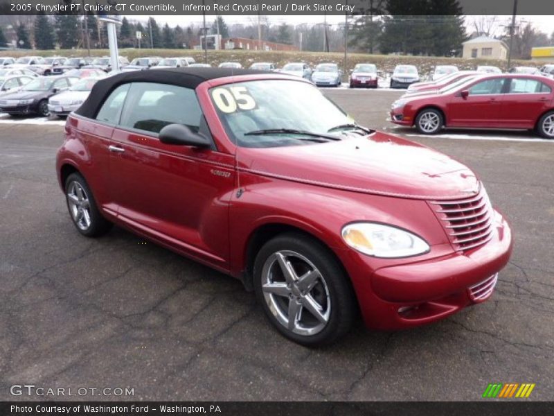 Inferno Red Crystal Pearl / Dark Slate Gray 2005 Chrysler PT Cruiser GT Convertible