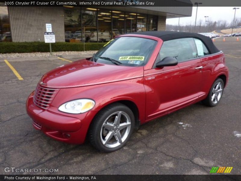 Inferno Red Crystal Pearl / Dark Slate Gray 2005 Chrysler PT Cruiser GT Convertible