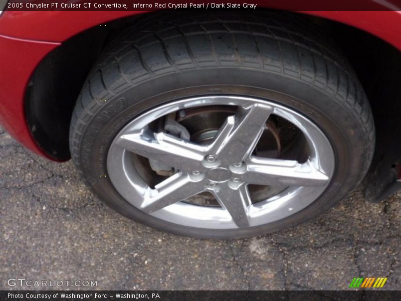 Inferno Red Crystal Pearl / Dark Slate Gray 2005 Chrysler PT Cruiser GT Convertible