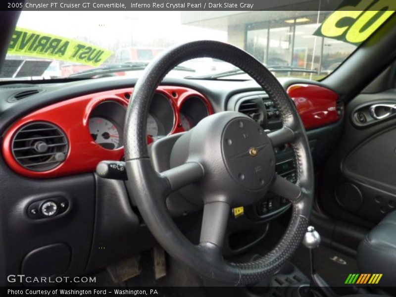 Inferno Red Crystal Pearl / Dark Slate Gray 2005 Chrysler PT Cruiser GT Convertible
