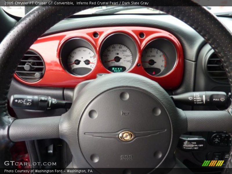 Inferno Red Crystal Pearl / Dark Slate Gray 2005 Chrysler PT Cruiser GT Convertible