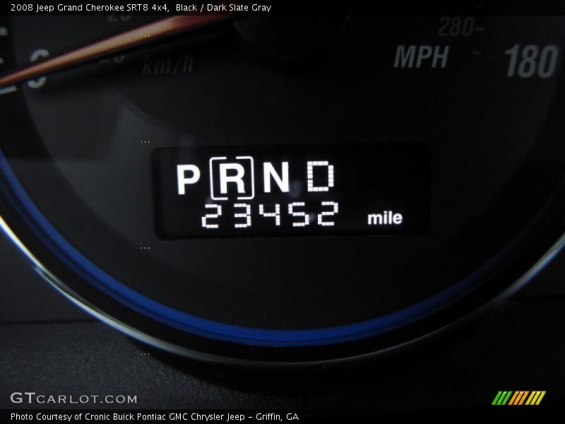 Black / Dark Slate Gray 2008 Jeep Grand Cherokee SRT8 4x4