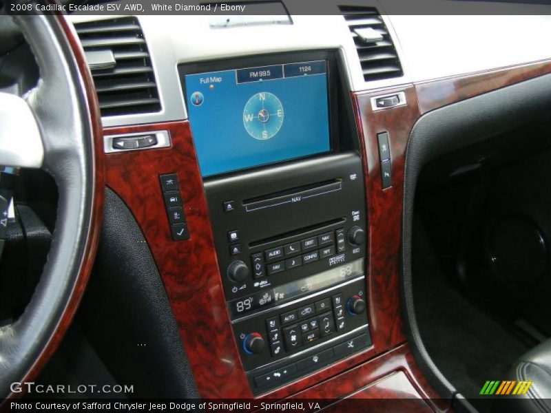 White Diamond / Ebony 2008 Cadillac Escalade ESV AWD
