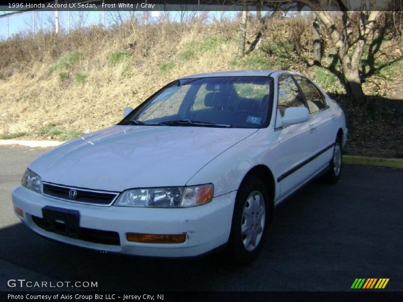 Frost White / Gray 1996 Honda Accord LX Sedan