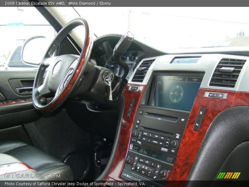 White Diamond / Ebony 2008 Cadillac Escalade ESV AWD