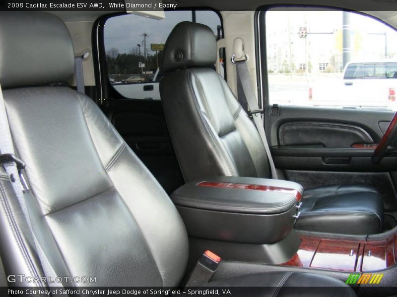 White Diamond / Ebony 2008 Cadillac Escalade ESV AWD