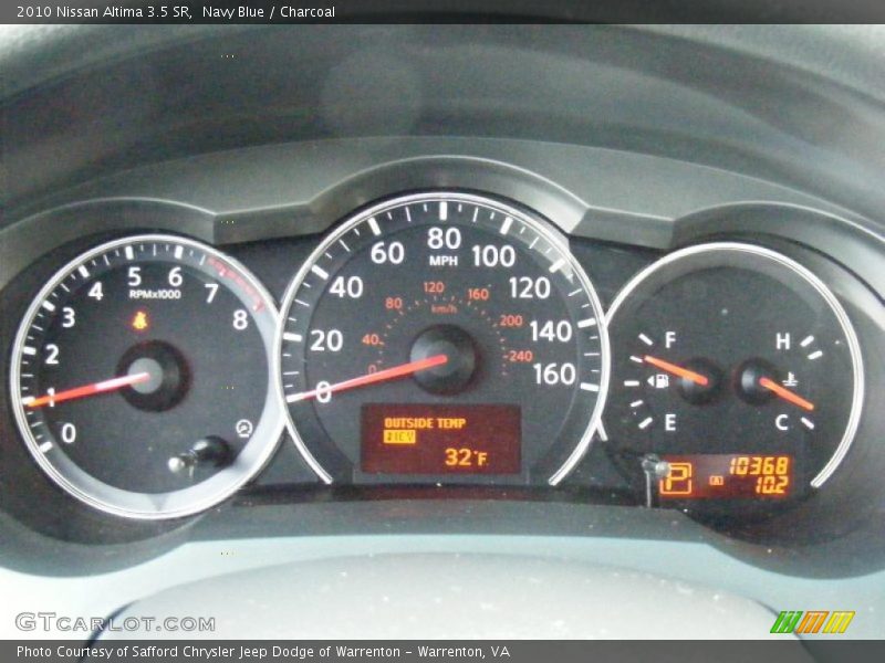  2010 Altima 3.5 SR 3.5 SR Gauges