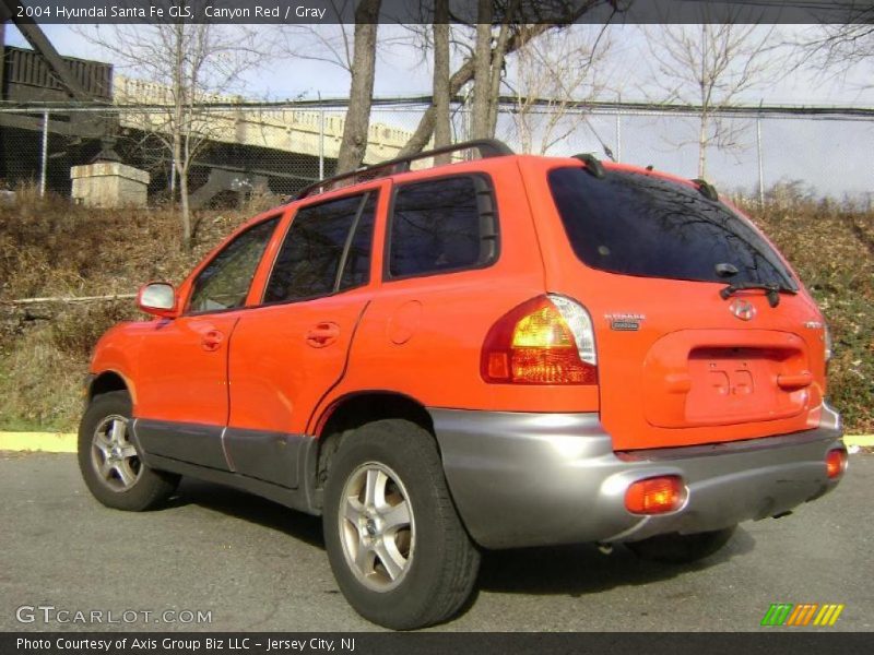 Canyon Red / Gray 2004 Hyundai Santa Fe GLS