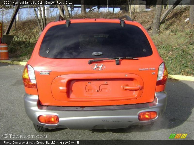 Canyon Red / Gray 2004 Hyundai Santa Fe GLS