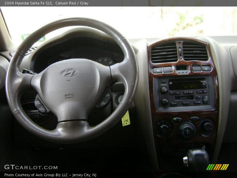 Canyon Red / Gray 2004 Hyundai Santa Fe GLS