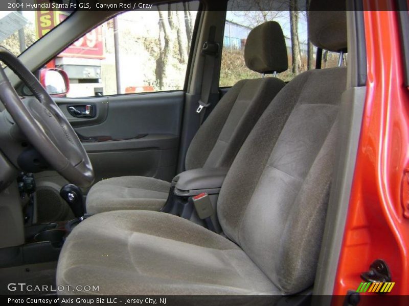 Canyon Red / Gray 2004 Hyundai Santa Fe GLS