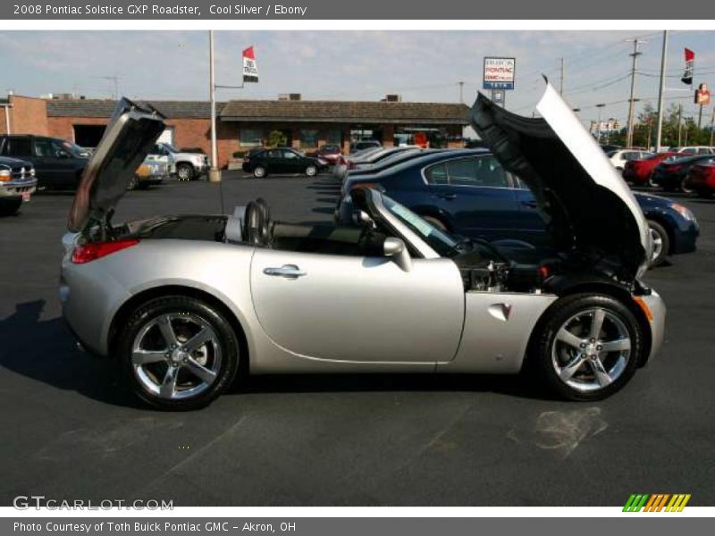Cool Silver / Ebony 2008 Pontiac Solstice GXP Roadster