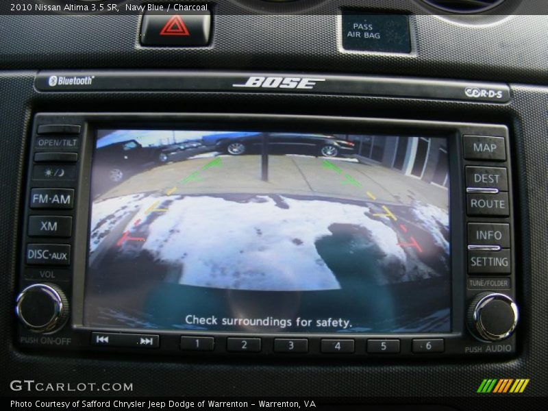 Controls of 2010 Altima 3.5 SR