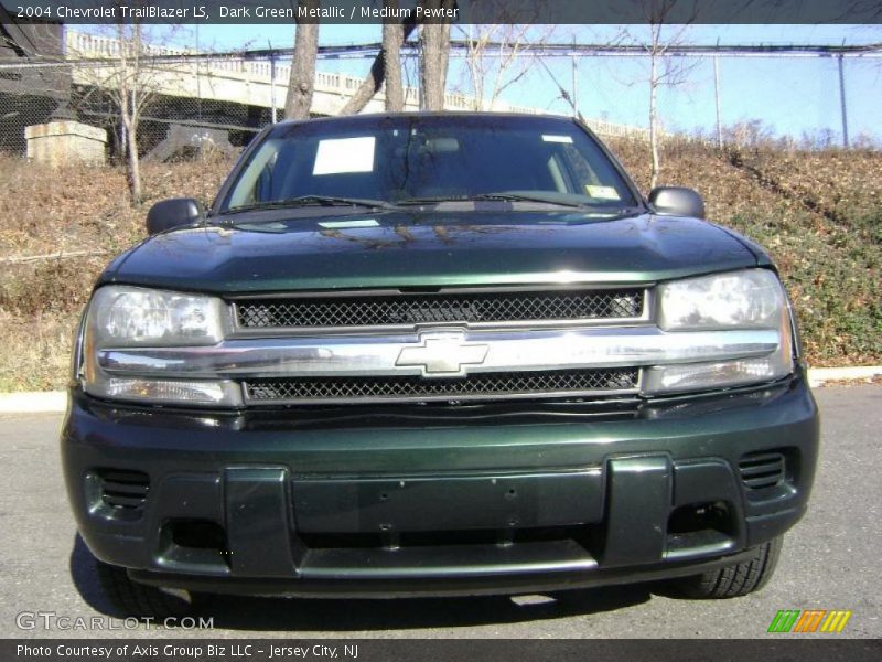 Dark Green Metallic / Medium Pewter 2004 Chevrolet TrailBlazer LS