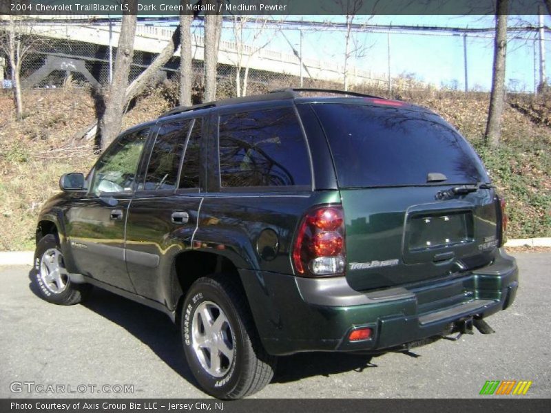Dark Green Metallic / Medium Pewter 2004 Chevrolet TrailBlazer LS