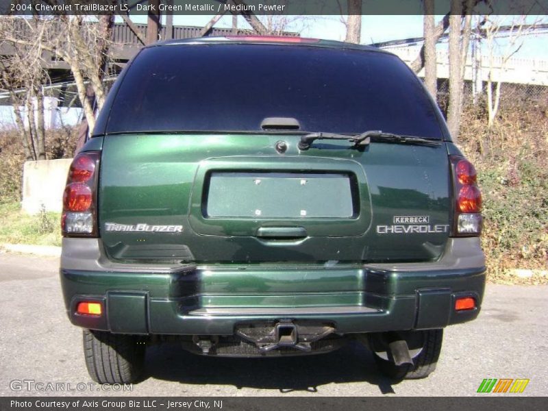 Dark Green Metallic / Medium Pewter 2004 Chevrolet TrailBlazer LS
