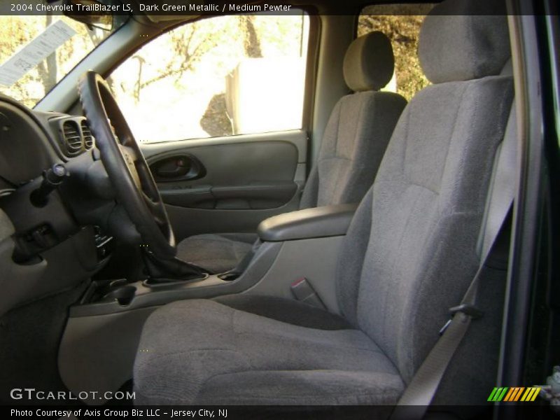 Dark Green Metallic / Medium Pewter 2004 Chevrolet TrailBlazer LS