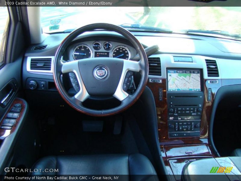 White Diamond / Ebony/Ebony 2009 Cadillac Escalade AWD