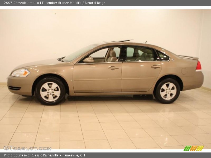 Amber Bronze Metallic / Neutral Beige 2007 Chevrolet Impala LT
