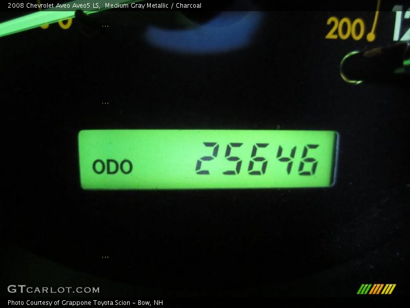Medium Gray Metallic / Charcoal 2008 Chevrolet Aveo Aveo5 LS