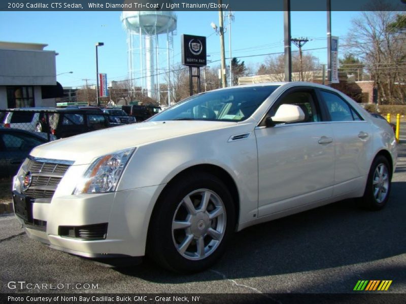 White Diamond Tri-Coat / Light Titanium/Ebony 2009 Cadillac CTS Sedan