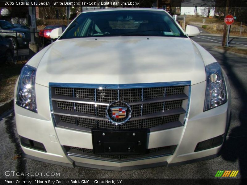 White Diamond Tri-Coat / Light Titanium/Ebony 2009 Cadillac CTS Sedan