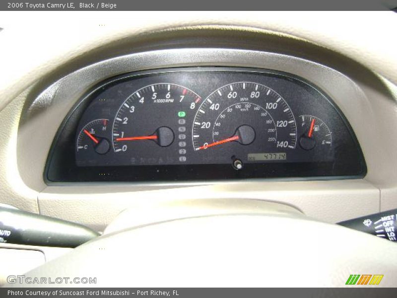 Black / Beige 2006 Toyota Camry LE