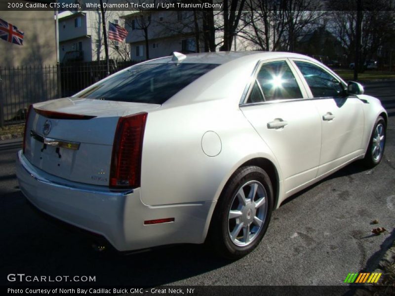 White Diamond Tri-Coat / Light Titanium/Ebony 2009 Cadillac CTS Sedan