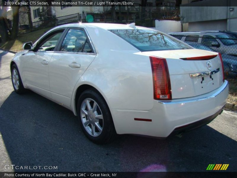 White Diamond Tri-Coat / Light Titanium/Ebony 2009 Cadillac CTS Sedan