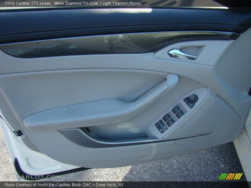 White Diamond Tri-Coat / Light Titanium/Ebony 2009 Cadillac CTS Sedan