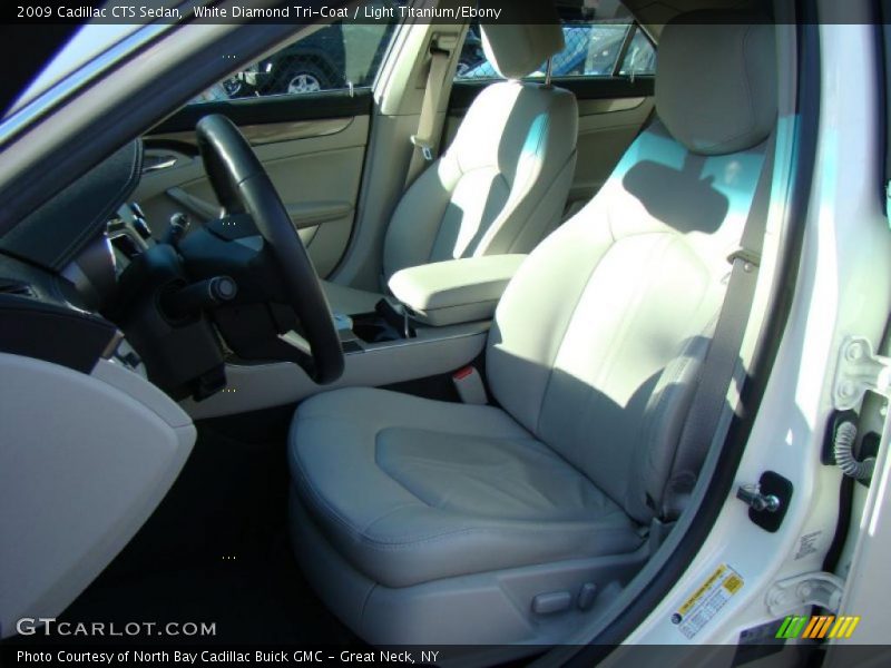 White Diamond Tri-Coat / Light Titanium/Ebony 2009 Cadillac CTS Sedan