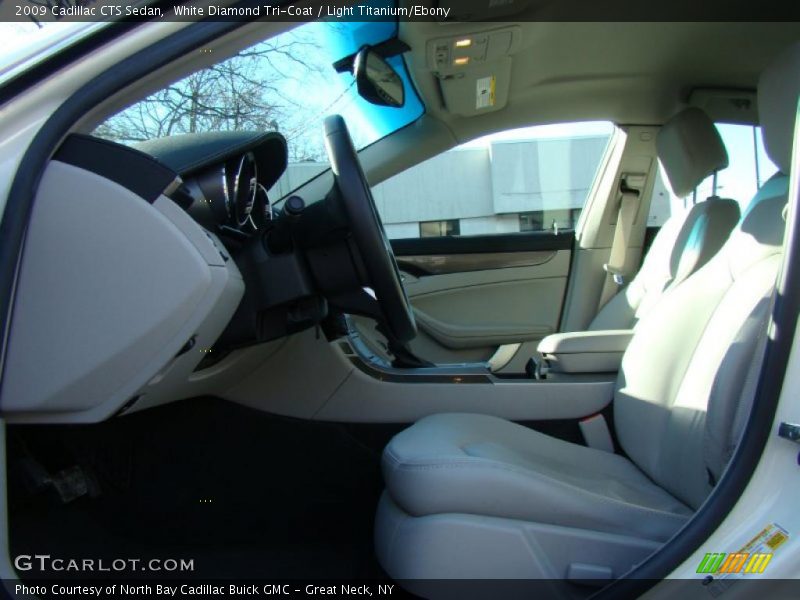 White Diamond Tri-Coat / Light Titanium/Ebony 2009 Cadillac CTS Sedan