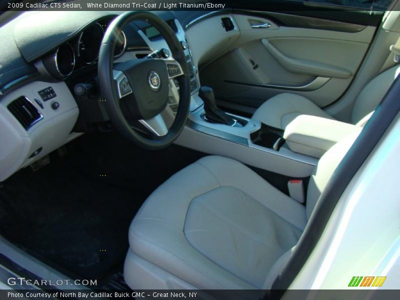 White Diamond Tri-Coat / Light Titanium/Ebony 2009 Cadillac CTS Sedan