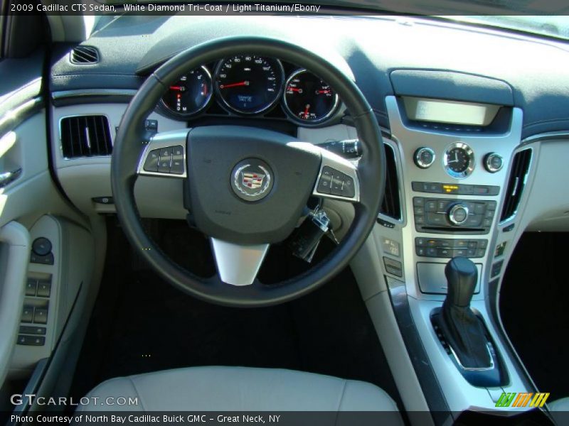 White Diamond Tri-Coat / Light Titanium/Ebony 2009 Cadillac CTS Sedan