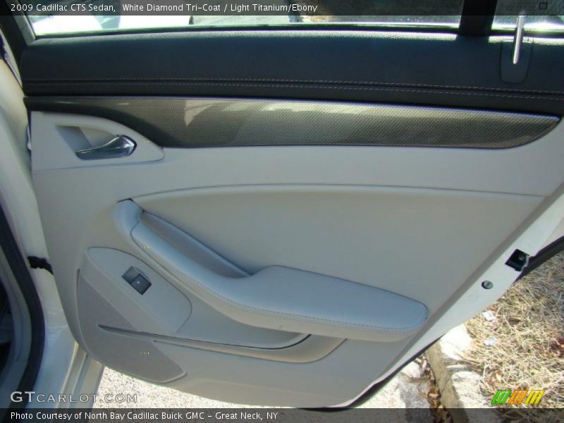 White Diamond Tri-Coat / Light Titanium/Ebony 2009 Cadillac CTS Sedan