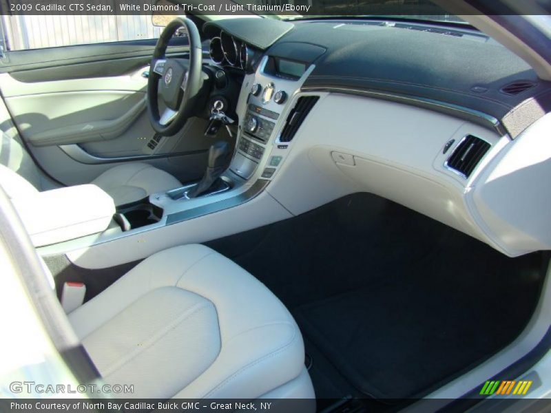 White Diamond Tri-Coat / Light Titanium/Ebony 2009 Cadillac CTS Sedan